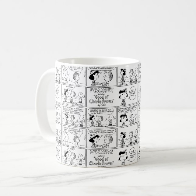 Linus Tells Lucy She's Crabby Coffee Mug (Front Left)