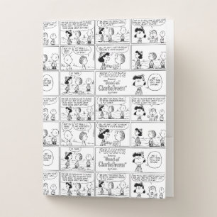 Linus Tells Lucy She's Crabby Pocket Folder