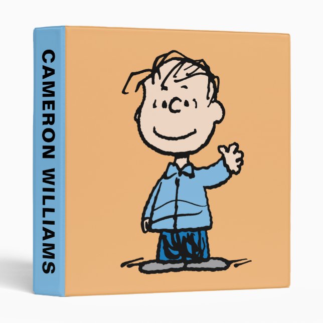 Linus Waving 3 Ring Binder (Front/Spine)