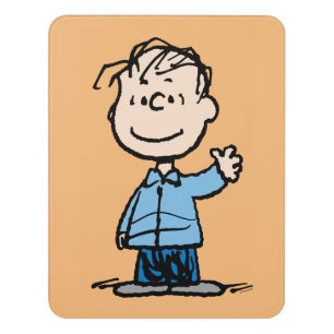 Linus Waving Door Sign