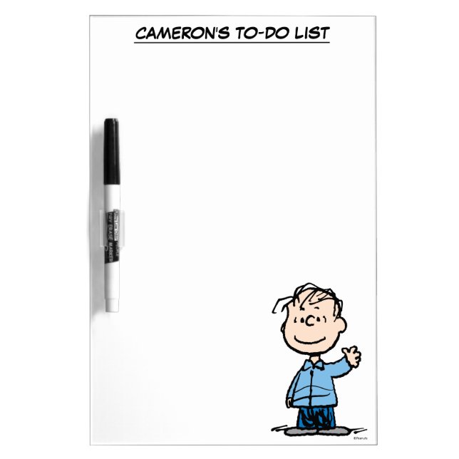 Linus Waving Dry Erase Board (Front)