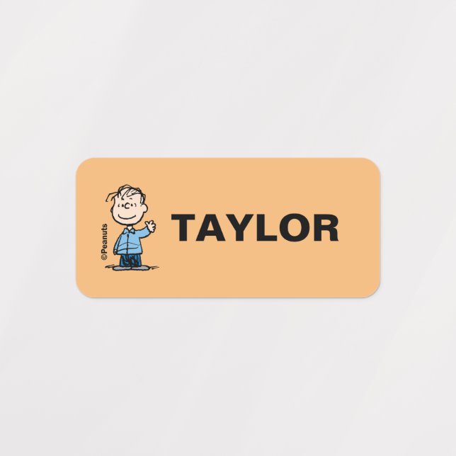 Linus Waving Kids' Labels (Design 1)