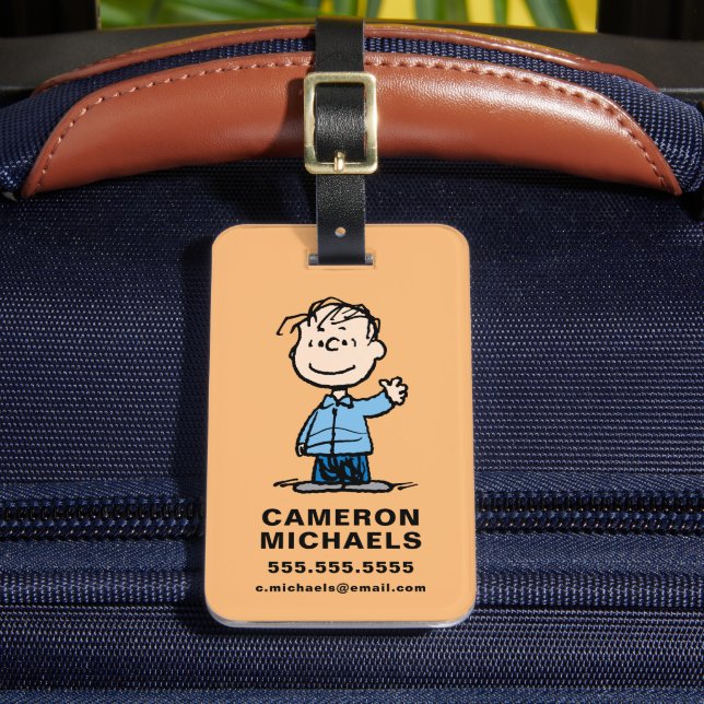 Linus Waving Luggage Tag (Front Insitu 2)