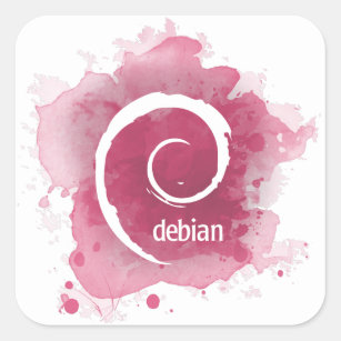 Linux Debian Square Sticker