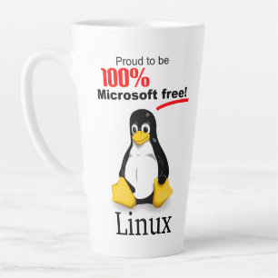 Linux Large Latte Mug - Microsoft Free
