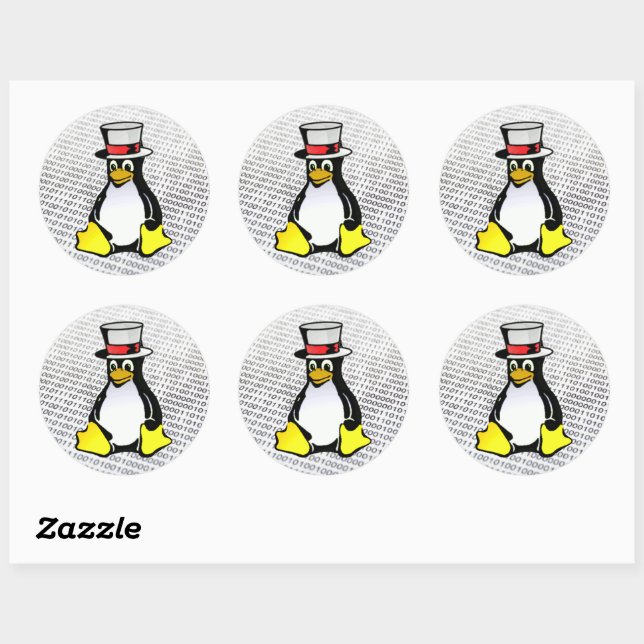 Cravatta Pinguino Tux Linux - Scegli Il Colore: Blu O Rosso