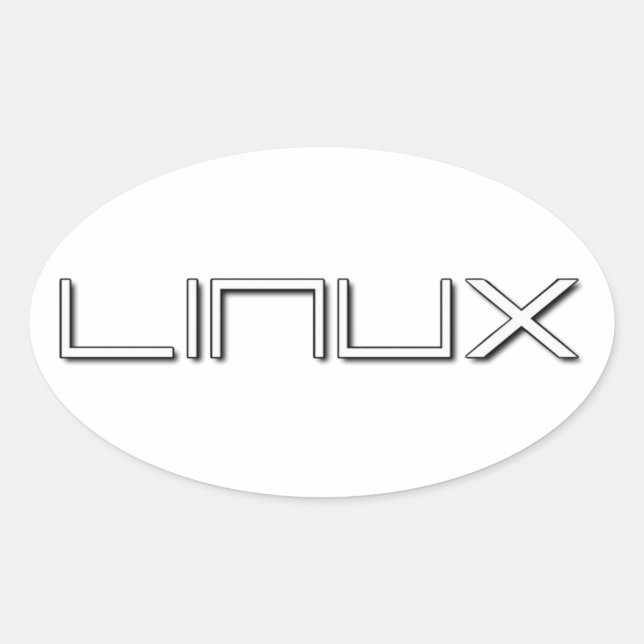 LINUX OVAL STICKER (Front)
