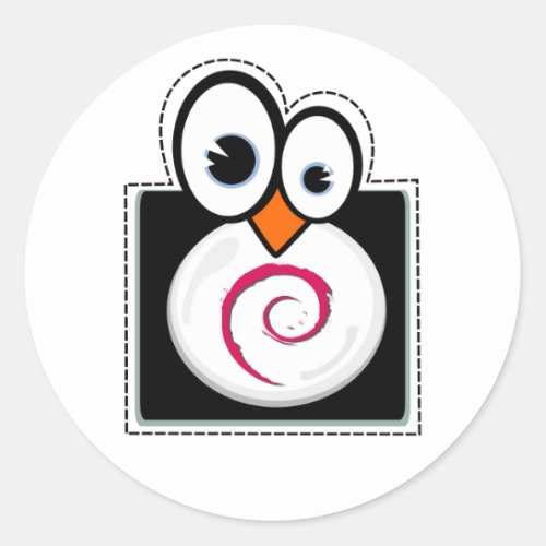 Linux Penguin Debian Sticker