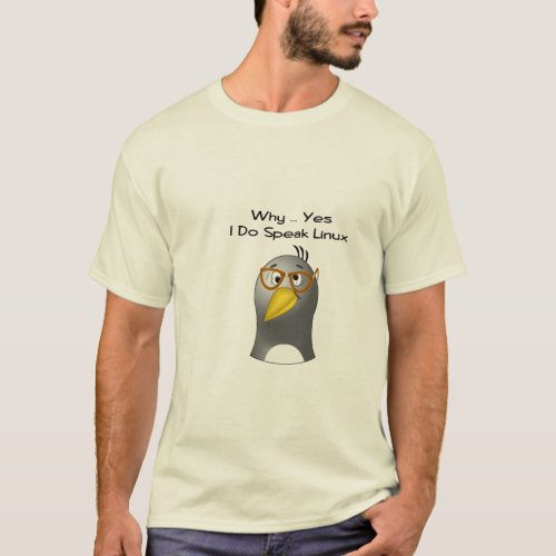 Linux Penguin Nerd T_Shirt