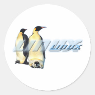 Linux Penguins Classic Round Sticker