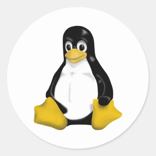 Linux Products  Designs Classic Round Sticker