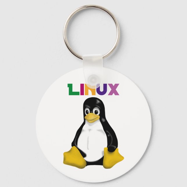 Linux Products & Designs! Keychain (Front)