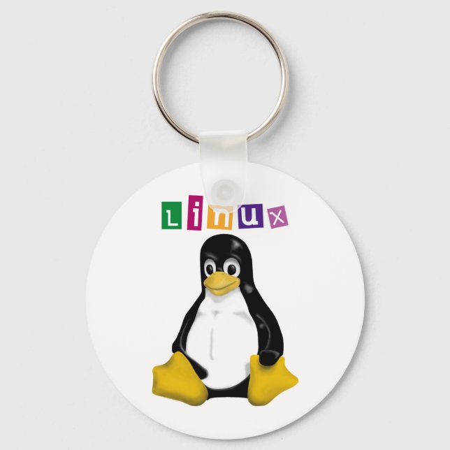 Linux Products & Designs! Keychain (Front)
