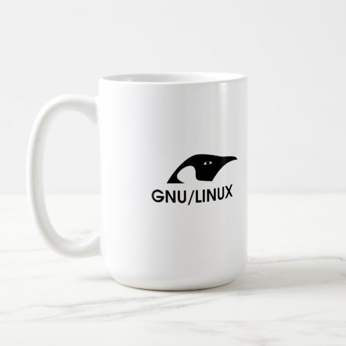 Linux Real men use the command line coffee mug