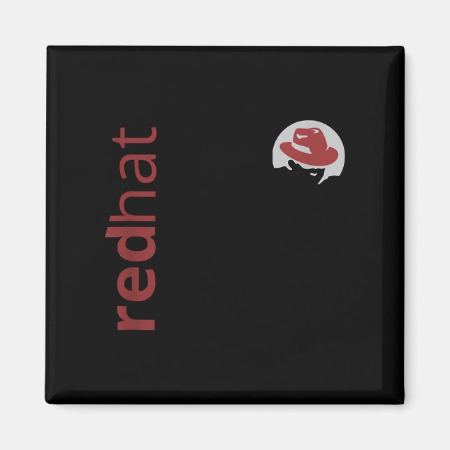 Linux Red Hat Fan Tee Tux Penguin Open Source Os L Magnet (Front)