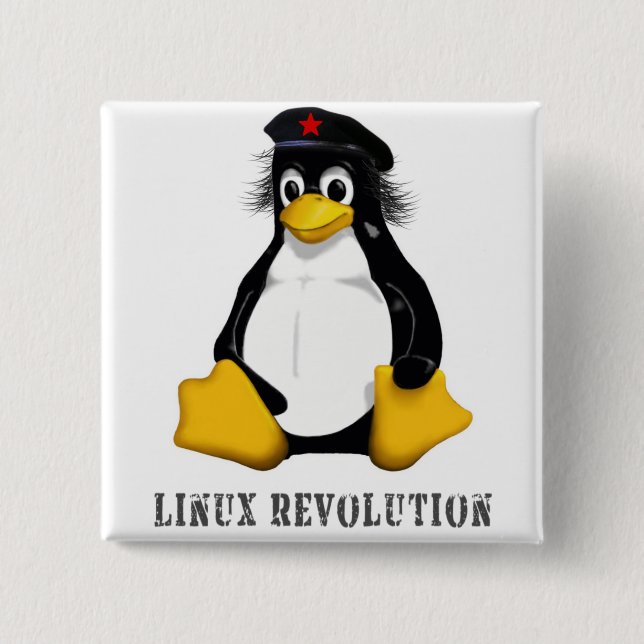 Linux Revolution Button (Front)