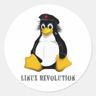 Linux Revolution Classic Round Sticker