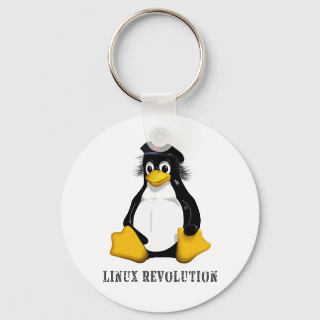 Linux Revolution Keychain (Front)