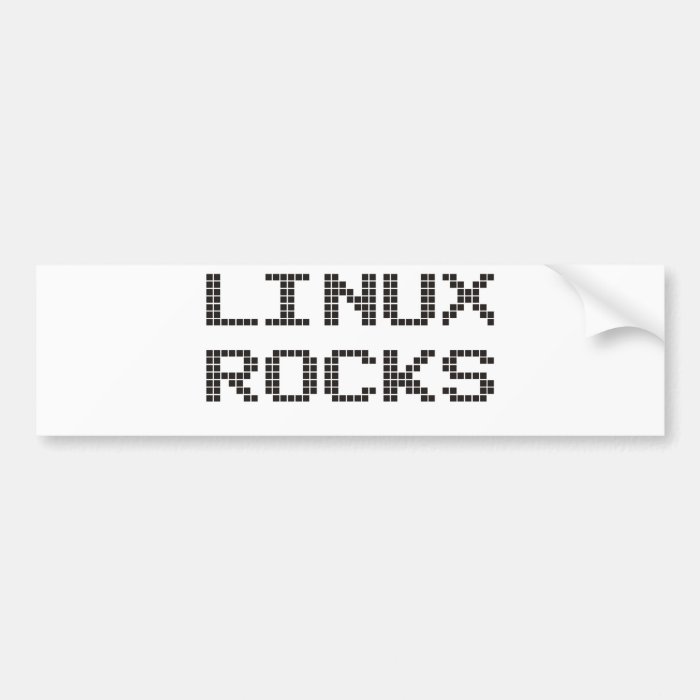 Linux Rocks Products & Designs Bumper Stickers