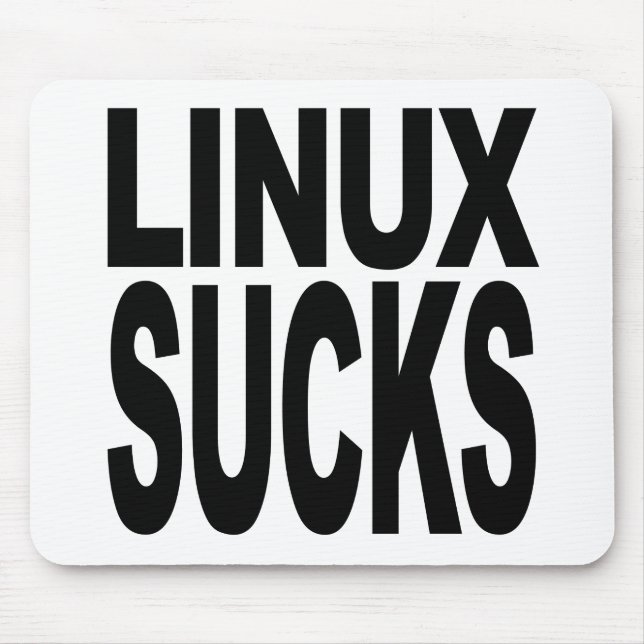 Linux Sucks Mouse Pad (Front)