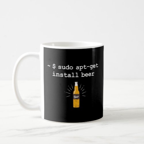 Linux Sudo Apt_Get Install Beer  Geek Gift  Coffee Mug