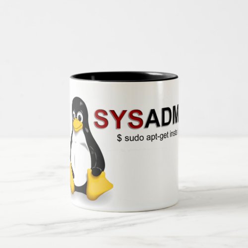 Linux Sys Admin Two_Tone Coffee Mug