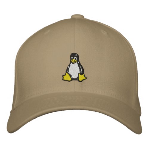 Linux Tux Embroidered Baseball Hat