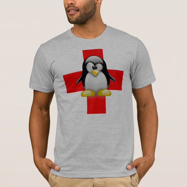 LINUX TUX MEDICAL HELP T-Shirt (Front)