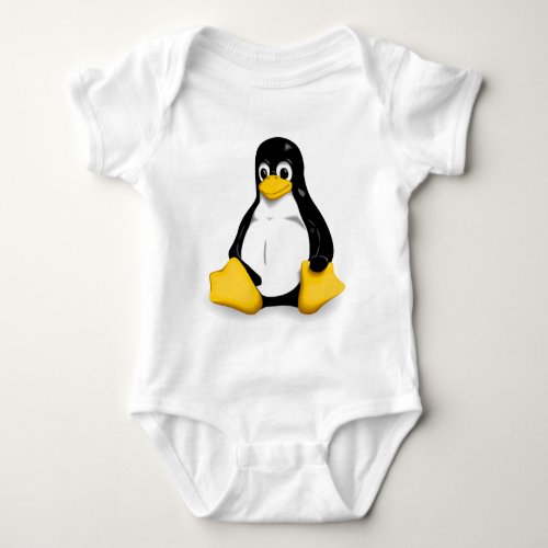 Linux Tux Organic Baby Creeper