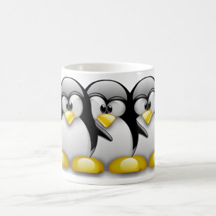LINUX TUX PENGUIN FRIENDS COLOR MORPH MUG