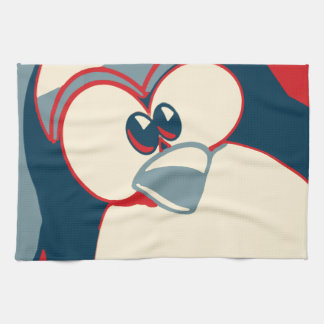 Linux Tux penguin Obama poster Towel