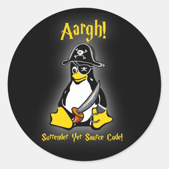 ubuntu customize your Penguin Linux Black Ubuntu, Zazzle Tux   Sticker Pirate etc