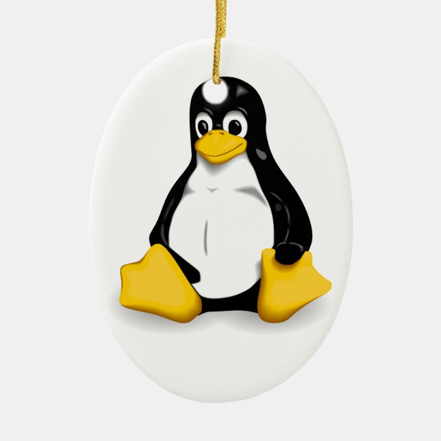 Linux Tux Products Ceramic Ornament (Front)