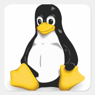 Linux Tux Products Square Sticker