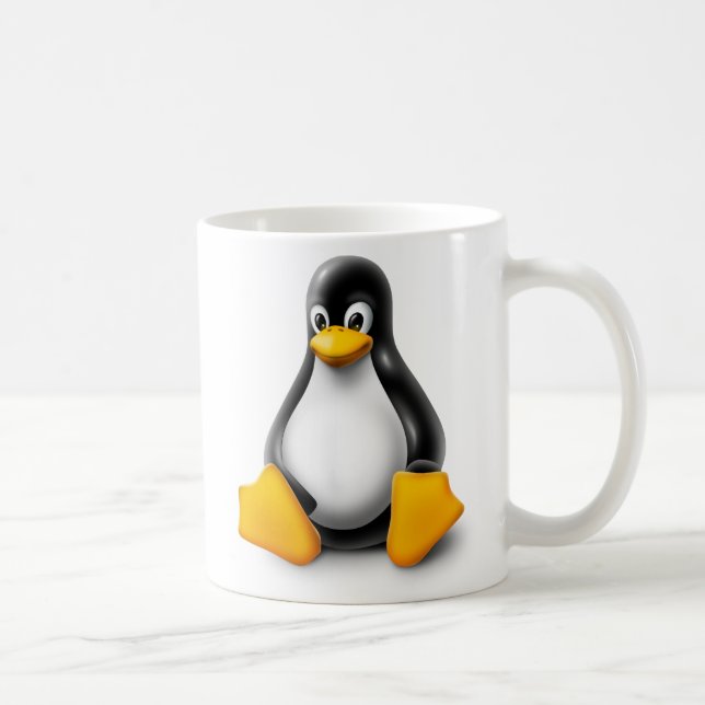 Linux Tux the Penguin Coffee Mug (Right)