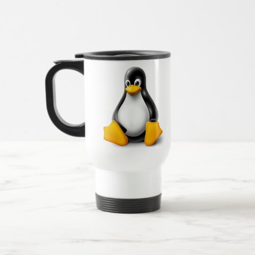 Linux Tux the Penguin Travel Mug