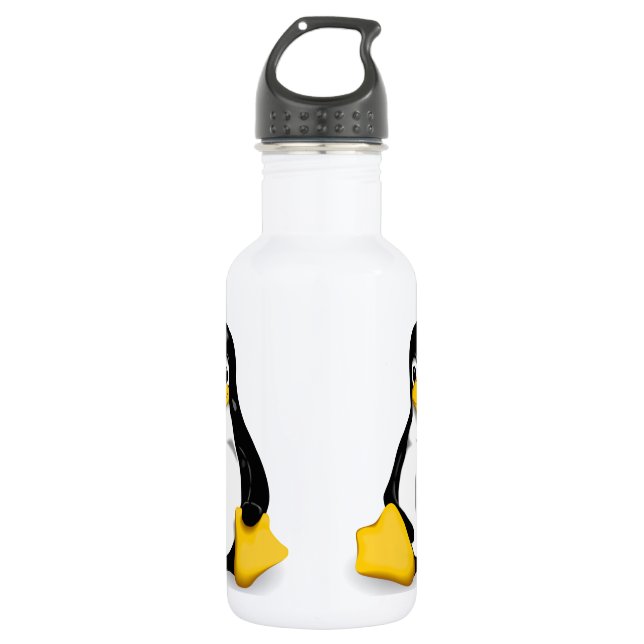 Linux Tux Water Bottle (Front)