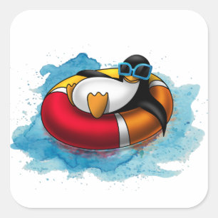 Linux Ubuntu Square Sticker