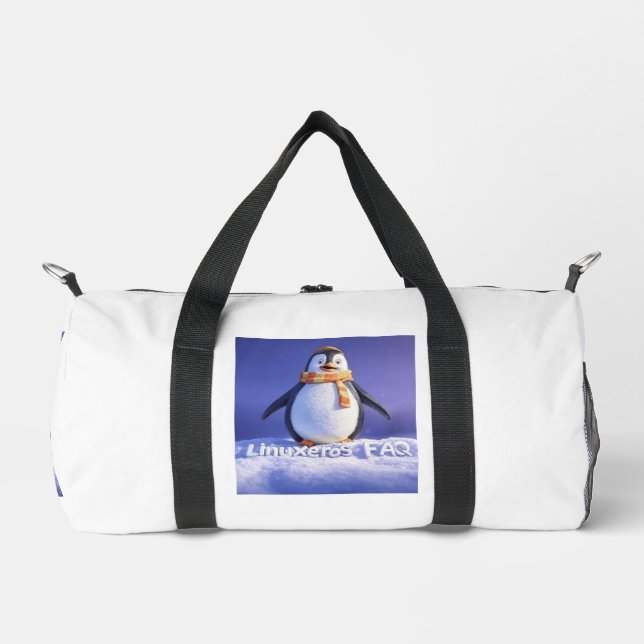 Linuxeros FAQ Duffle Bag (Front)