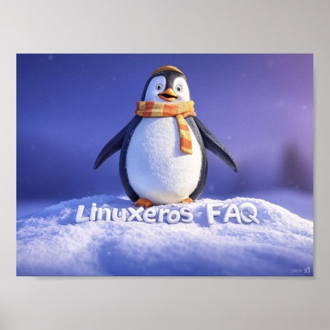 Linuxeros FAQ Poster (Front)