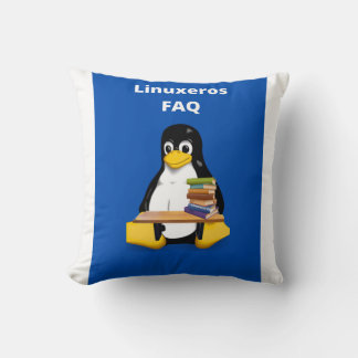Linuxeros FAQ Throw Pillow
