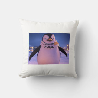 Linuxers FAQ Throw Pillow