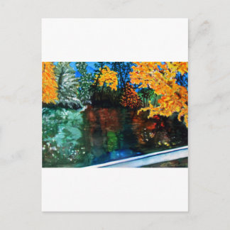 Linville Falls in Autumn Colors Postcard