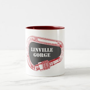 Linville Gorge Climbing Carabiner Two-Tone Coffee Mug