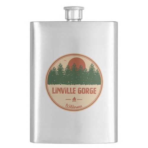 Linville Gorge Wilderness North Carolina Flask