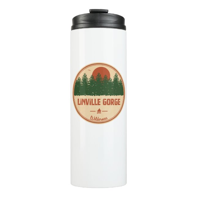 Linville Gorge Wilderness North Carolina Thermal Tumbler (Front)