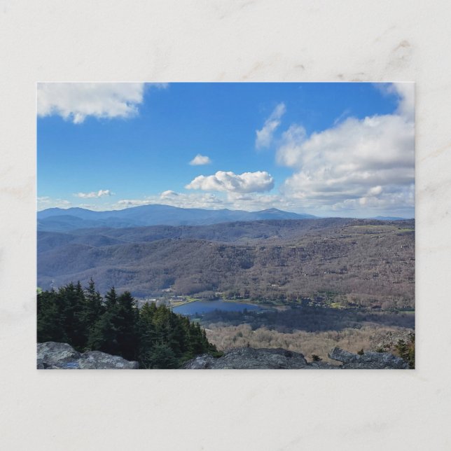 Linville, NC Grandfather Mountain Summit Postcard (Front)