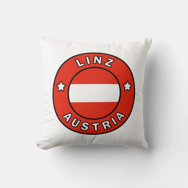 Linz Austria Throw Pillow (Front)