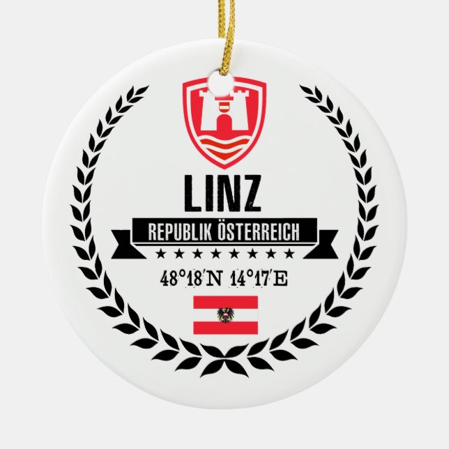 Linz Ceramic Ornament (Front)