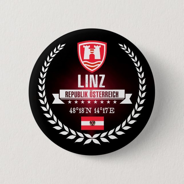 Linz Pinback Button (Front)